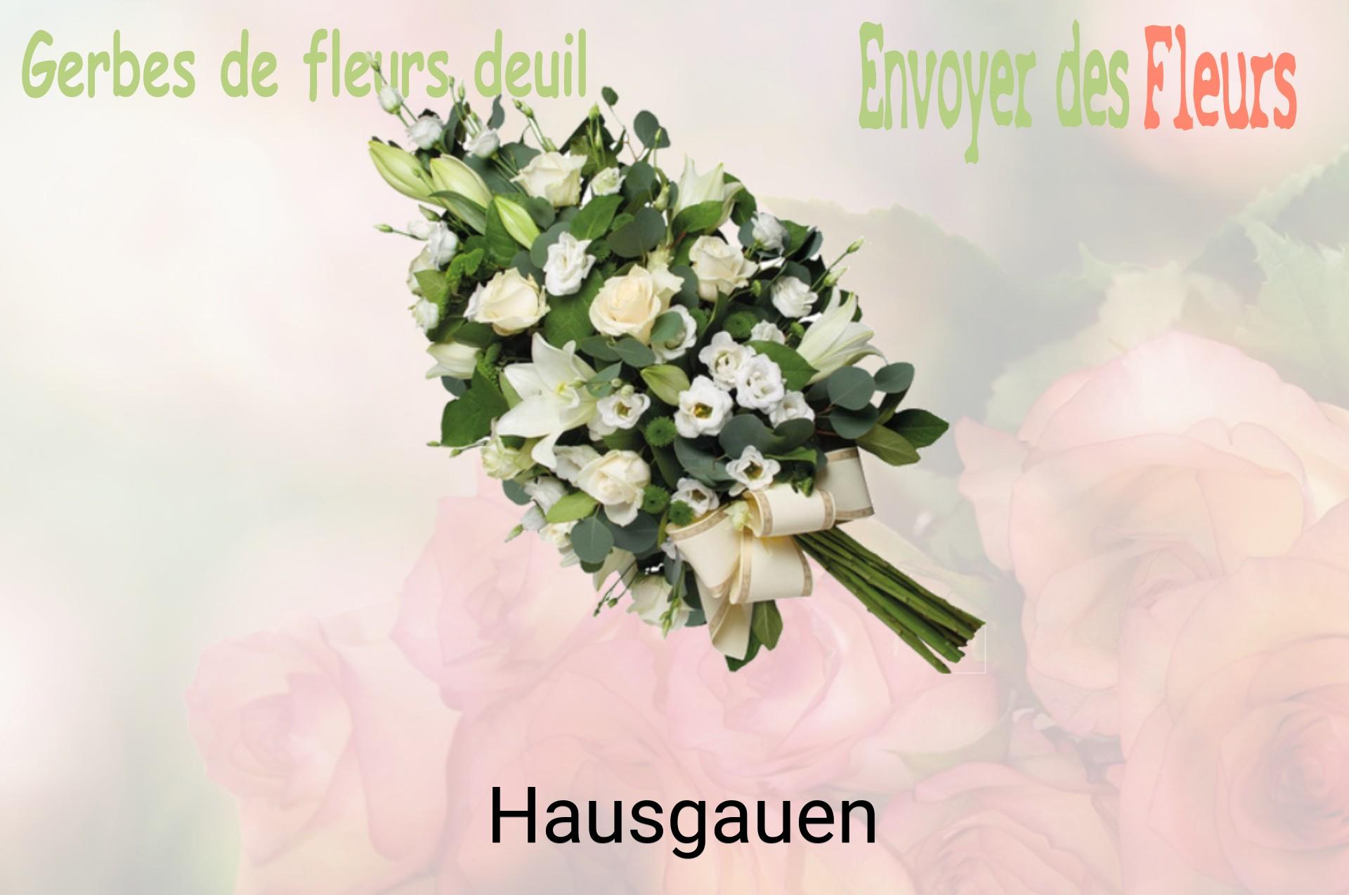 Gerbe de fleurs de deuil livrée à Hausgauen